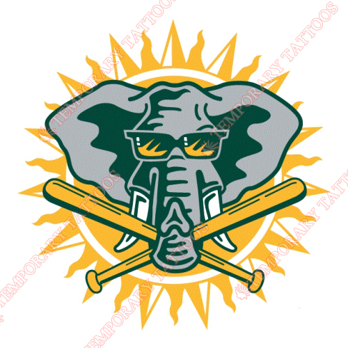 Oakland Athletics Customize Temporary Tattoos Stickers NO.1806
